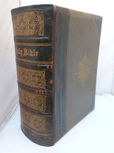Holy Bible - Cassell's Illustrated Family Bible - Large Leather Vol -Colour Plts