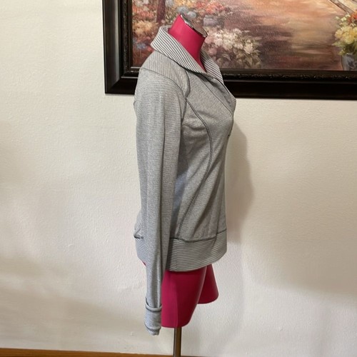 Lululemon Pullover 1/4 Zip Running Felpa Giacca Donna Taglia 8 Grigio - Foto 7 di 16