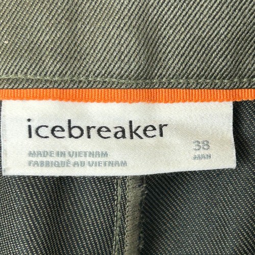 Icebreaker Merino Wool Hiking Pant Army Olive Green 30" Inseam Men's Size 38 - 第 4/11 張圖片