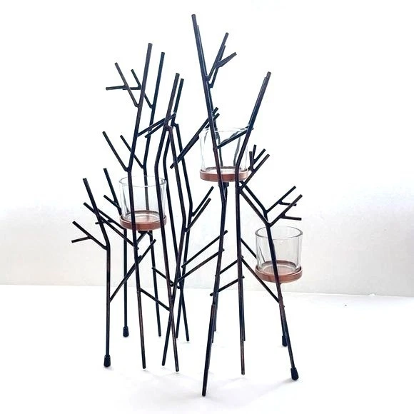 Centro de mesa Partylite Twinkling Twigs grande raro retirado nuevo sin caja Foto 3 de 4