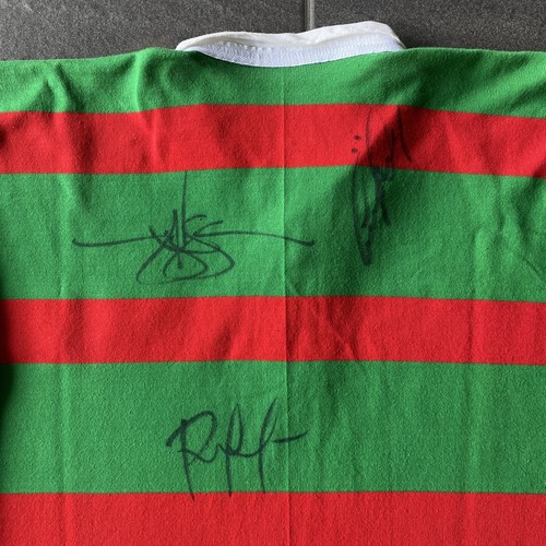 Camiseta retro South Sydney Rabbitohs firmada XXL hecha en Australia NRL - Imagen 11 de 14