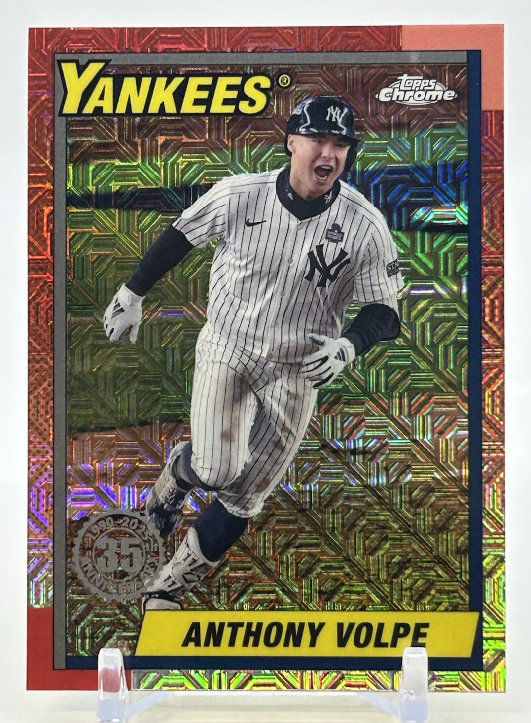 2025 Topps Series 2 - 1990 Topps Chrome Silver Pack Anthony Volpe #T90C130
