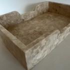 Heavy Italian Marble Bathroom Hand Towel Tray - Beautiful!