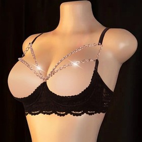 Women Lace Half Cup Bra Underwired Bra Sexy Open Nipple Bra Sleepwear Lingerie 