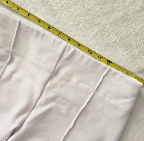 Express White Columnist Kick Flare High Rise Cropped Pants M - Picture 6 of 8