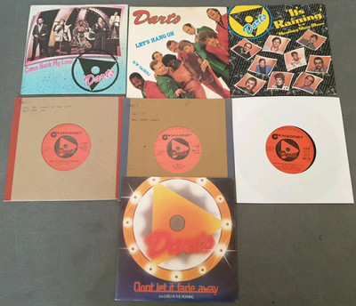 JOB LOT OF 7 X DARTS  7'' Vinyl Singles. GET IT ITS RAINING DADDY COOL COME BACK