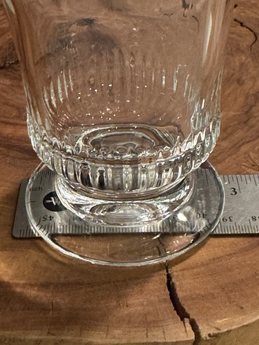 La Rochere Richelieu Clear Glass Footed Tumbler Made In France 3 3/4” - Picture 5 of 6