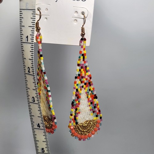 Earring Lot Ivy & Leo Seed Bead Owl Dangle Margarita NWT - Picture 7 of 9
