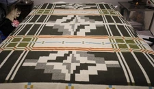 NEW Pendleton Beaver State Wool Blanket Robes Shawls 64x78" SEVEN SPRINGS Green