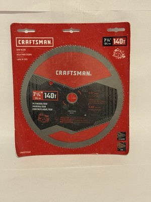 CRAFTSMAN #CMAS2725140 7 1/4'' 140 TOOTH CIRCULAR SAW BLADE NEW SEALED