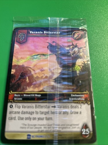 🔥 World of Warcraft TCG Sealed 4-Card BC Promo Varanis Bitterstar & Dark Portal - Picture 5 of 12