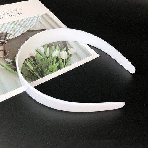 20pcs 25mm Girls Simple Hair Plastic Hair Band Beauty Tools Accessories (White) - Foto 9 di 12