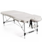 Costway 84"L Portable Massage Table Adjustable Salon Spa Bed w/ Carry Case White