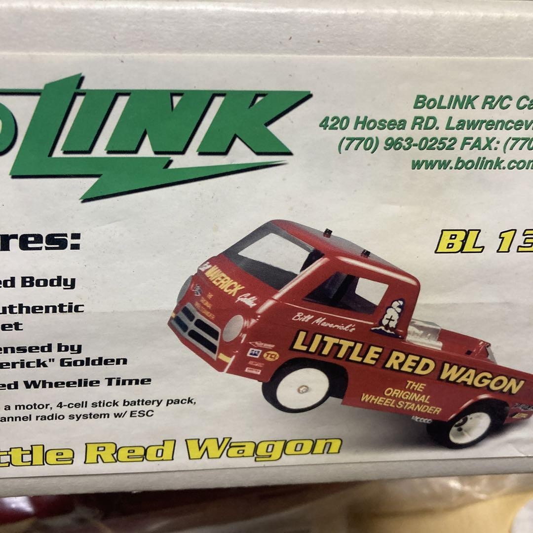 1/12RC ボーリンクリトルレッドワゴン 1/12 Rc Bolink Little Red Wagon Miniature Metal Wagon Model