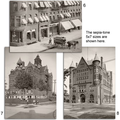 Saginaw MI principios de 1900 edificios calles lote 8 5x7s o solicitud CD digital - Imagen 4 de 4