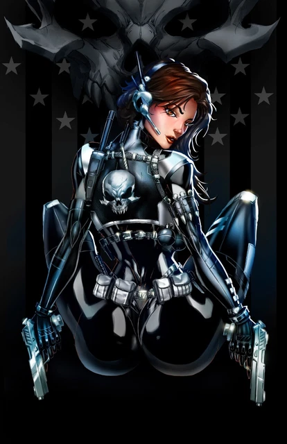 White Widow #8 PUNISHER Cvr A Jamie Tyndall VIRGIN - LTD 60