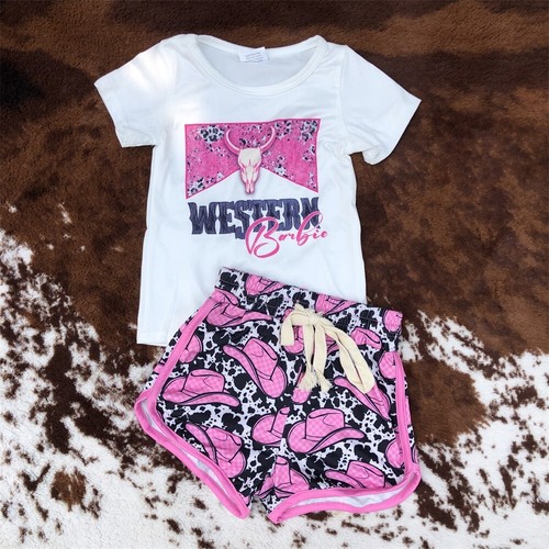 Baby Girls Western Top Matching Pants Outfit - Picture 3 of 6