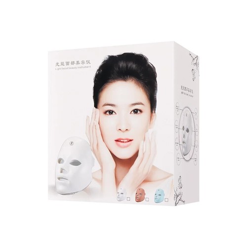 Maschera fototerapia LED a 7 colori anti-età ringiovanimento della pelle per IT - Imagen 10 de 10