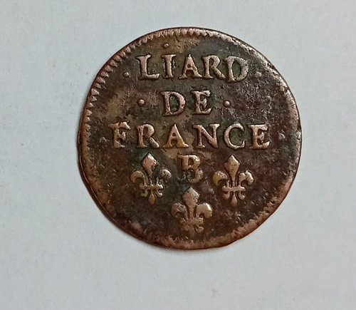 Louis XIV Liard 1656 B Etoile - Picture 2 of 2