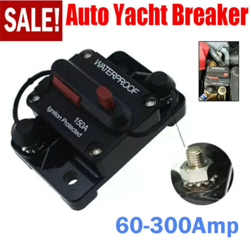 UK 30-300Amp Waterproof Car Circuit Breaker Fuse Reset for Boat Auto DC 12V-48V - Picture 3 of 12