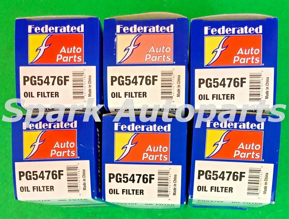 Caja de 6 filtros de aceite de motor FEDERADOS PG5476F para CADILLAC CTS 3,2 L. V6, CH9447 Foto 3 de 3