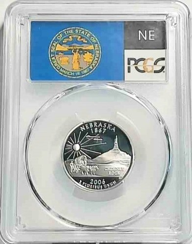 2006 S 25C Silver State Quarter Nebraska Proof PR69 DCAM PCGS - Picture 2 of 2