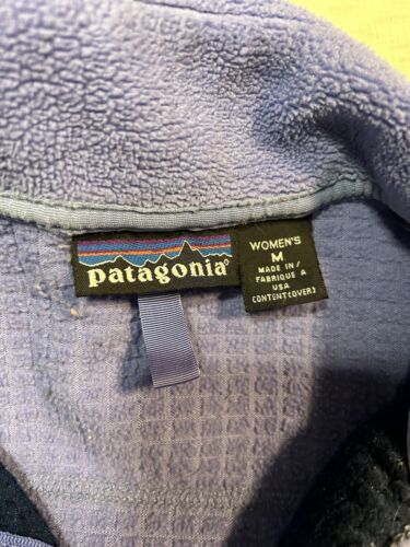 Patagonia Women’s M Medium USA Made R Full Zip Purple Jacket Polartec Vintage - Bild 3 von 5