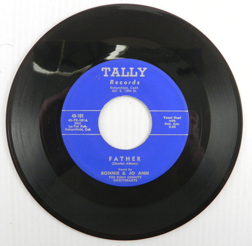 Bonnie & Jo Ann – Father / Please Don't Take Him ~ 1956 Bakersfield Country VG+ - Picture 2 of 4