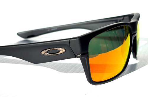 NEW Oakley TWO FACE Matte Black POLARIZED Galaxy Ruby Lens Sunglass 9189-48 - Picture 11 of 16