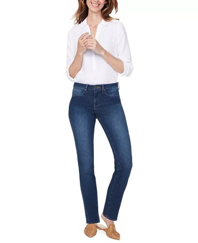 Women's NYDJ Sheri slim w/lift x tuck technology blue jeans size 8 - Picture 7 of 7