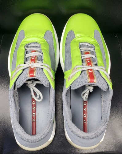 Prada America's Cup Custom "Green🍏Apple" n Grey SzEU36.5 fits US6(W) - Picture 7 of 11