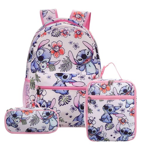 3 Stck. Lilo Stitch Schule Rucksack Bleistiftetui Schultertasche Reisetaschen- - Bild 15 von 46