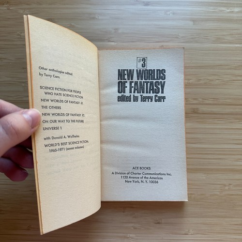 NEW WORLDS OF FANTASY #3 by Terry Carr Jorge Luis Borges Peter S Beagle 1971 - Picture 8 of 14