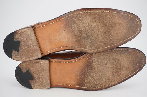 BOX & TREES | $625 ALDEN 12 A WALNUT TAN NST SPLIT TOE NORWEGIAN DERBY LEATHER - Picture 12 of 12
