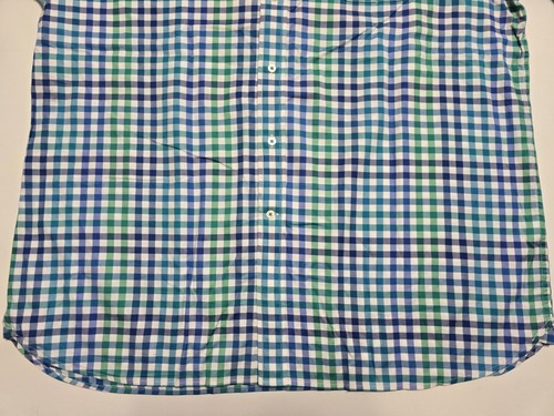 XL Southern Tide grün blau kariert klassische Passform Langarm Knopfleiste - Bild 4 von 23