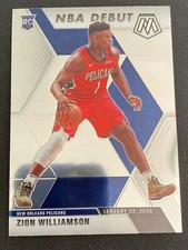 Zion Williamson 2019-20 Panini Prizm Mosaic NBA Debut Base RC #269 Pelicans 