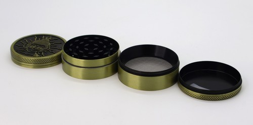 1.6" Tobacco Herb Grinder Spice Herbal 4 PC Metal Smoke Crusher Durable Limited - Picture 2 of 6