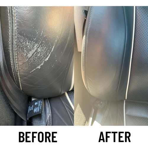Leather Paint for MERCEDES Car Seat ANTHRACITE 731. 250ml Dye Repair Recolour - Picture 8 of 10