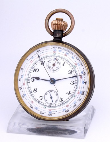 Museale No. 1 G.P.O. Britischer CHRONOGRAPH WW Tachymeterskala brüniertes Case - Picture 8 of 15