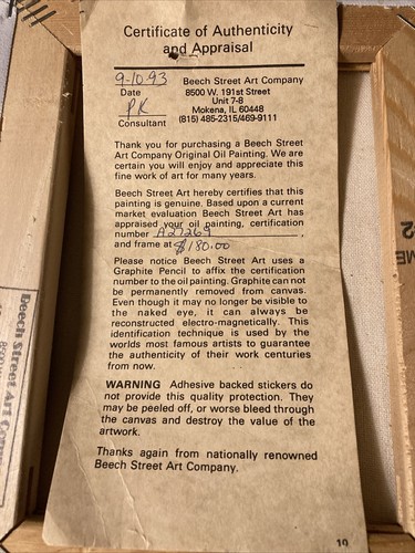 Marie Charlot Signed Original Oil Painting on Canvas 13”x11” Framed Beach Scene - Picture 9 of 12