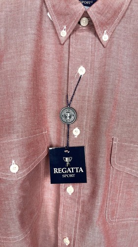 New Regatta Sport Button Shirt Briar Rose Cotton Pockets Men’s L NWT - Picture 11 of 15