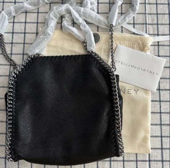 Stella McCartney Falabella Logo Red Stitch Chain Shoulder Stella McCartney Falabella Logo Red Stitch Chain Shoulder