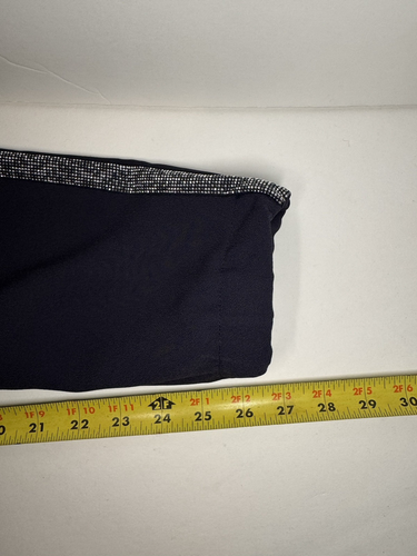 PESERICO ITALY WOMEN JOGGER TRACK PANTS BLUE BLING QUIET LUXURY IT38/US 2 - Picture 8 of 9