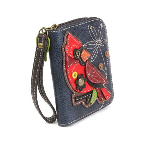 Cardinal Bird - Zip-Around Wallet - Navy - Faux Leather - Picture 4 of 4