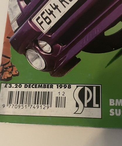Fast Car Magazine December 1998 Vintage Lad Mag Not Max Power Redline - Picture 2 of 6