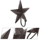 Cast Iron Star Hook Wall Mount Coat Hanger Hooks Retro Towel