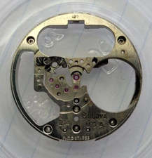 Vintage Bulova Accutron 214 Part 709 Movement Pillar Plate USA M7 1967 ('B')