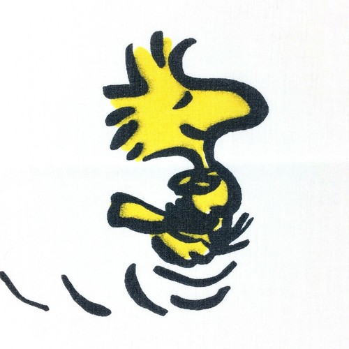 Vintage 1971 Peanuts Twin Flat Sheet Snoopy Charlie Brown Woodstock - Picture 9 of 11