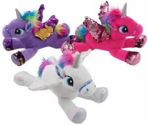 unicorn sequin teddy