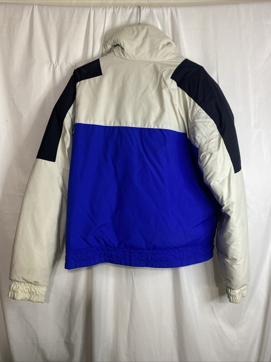 VINTAGE 80s Mountain Goat White Stag Mens Puffer Ski Full